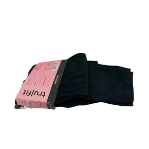 New True Fit Womens Size Medium Seamless LEgging Comfort Stretch Black Fleece Li